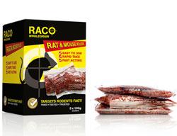 Raco - Rat & Mouse Bait Sachets 5 in a pack (100g)